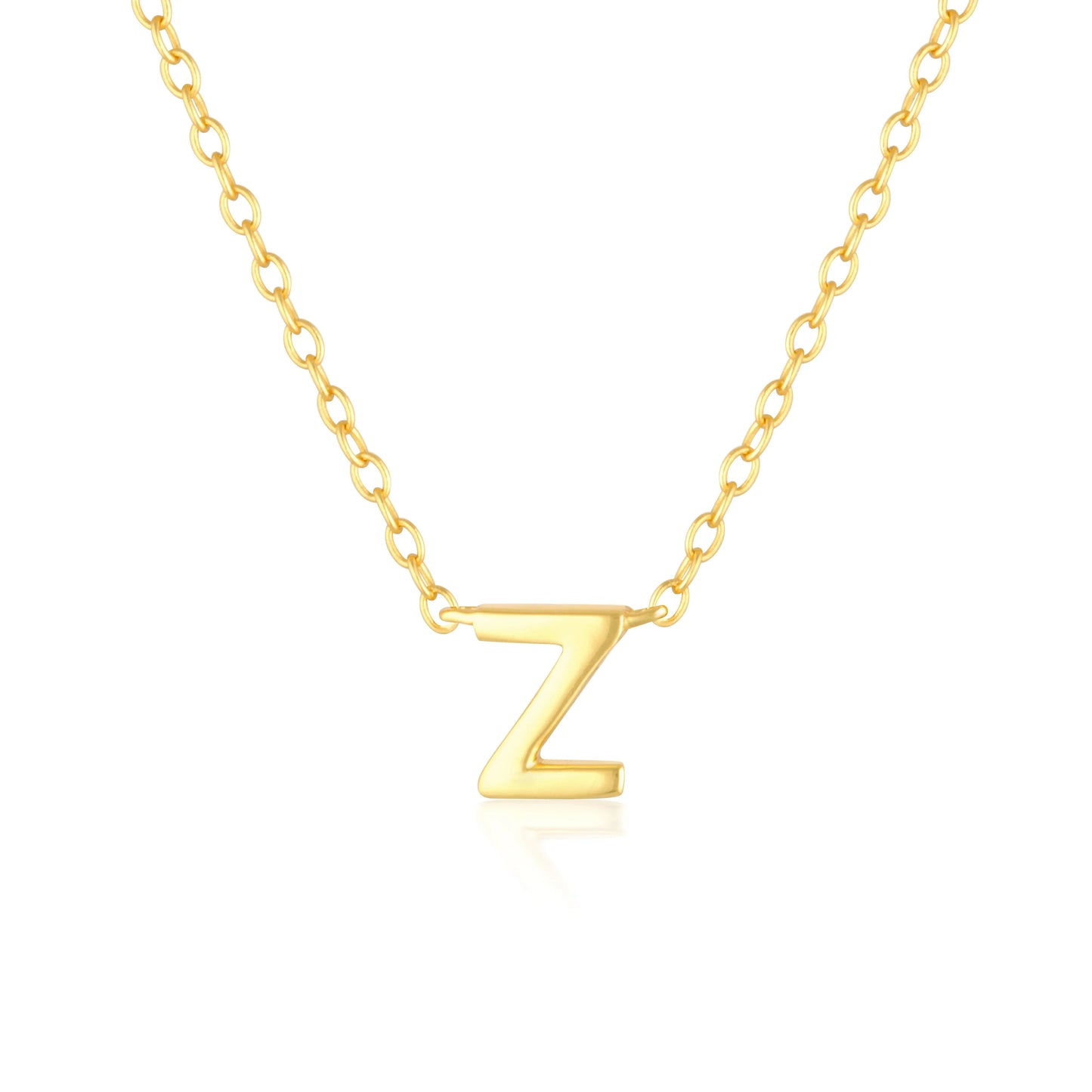 Elegant Silver Initial "A" Pendant Necklaces