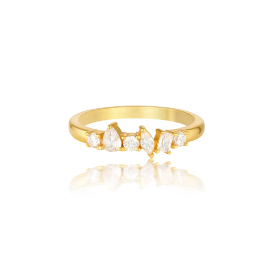 Elegant 0.20 TCW Round Lab-Grown Diamond Multi-Stone Wedding Band 1