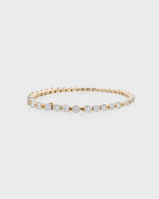 Elegant 5 Carat Round Lab-Grown Diamond Tennis Bracelet 1