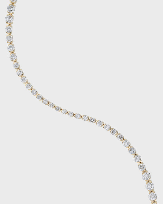 Elegant 5 Carat Round Lab-Grown Diamond Tennis Bracelet 2