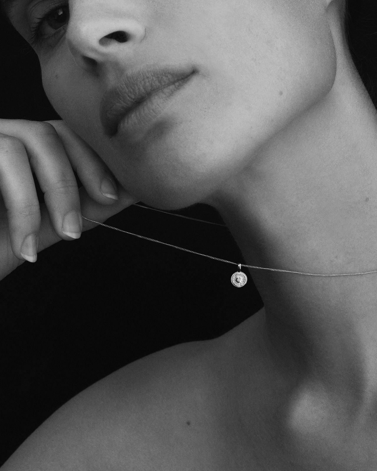 Radiant Sunburst: 0.05 CT Round Lab Grown Diamond Necklace 6