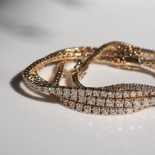 Radiant Elegance: 4.0 TCW Round Lab-Grown Diamond Tennis Bracelet 2