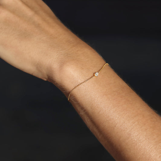 0.2 CT Pear Lab Grown Diamond Solitaire Bracelet 2