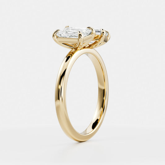 Solitaire-Oval Lab Grown Diamond Engagement Ring