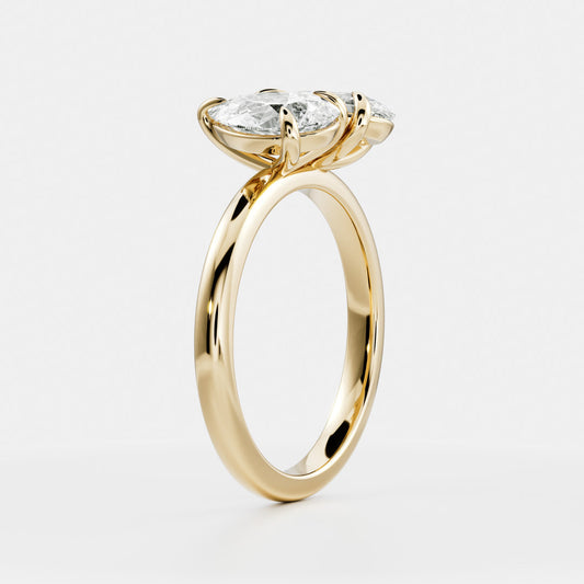 Solitaire-Oval Lab Grown Diamond Engagement Ring