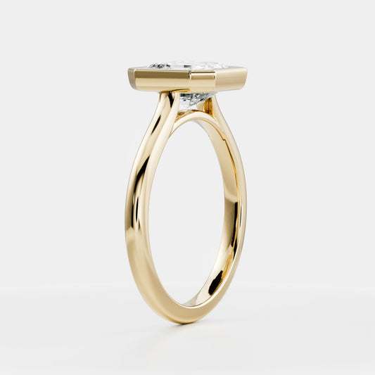 Solitaire-Oval Lab Grown Diamond Engagement Ring