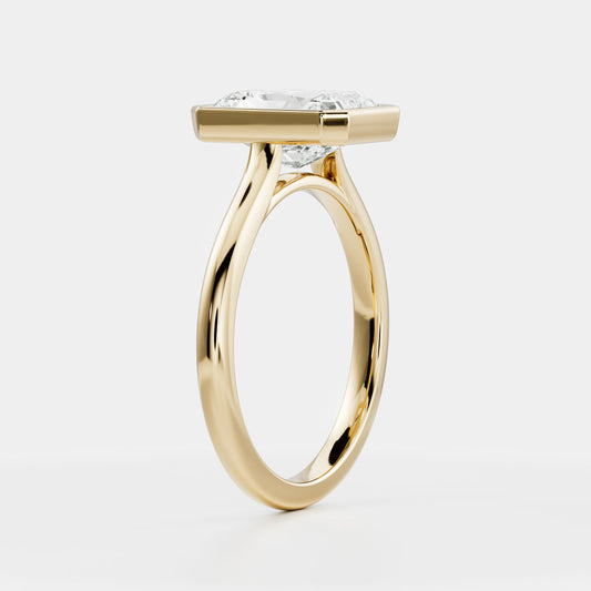 Solitaire-Oval Lab Grown Diamond Engagement Ring