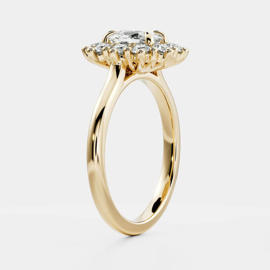 Solitaire-Oval Lab Grown Diamond Engagement Ring