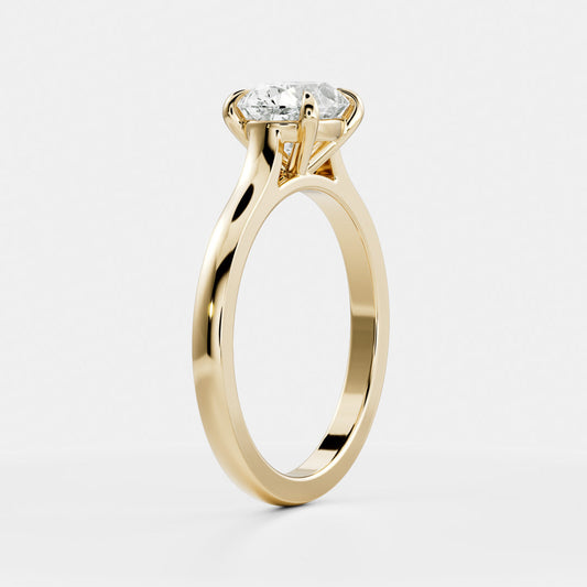 Solitaire-Oval Lab Grown Diamond Engagement Ring