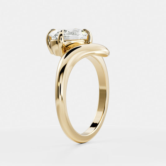 Solitaire-Oval Lab Grown Diamond Engagement Ring