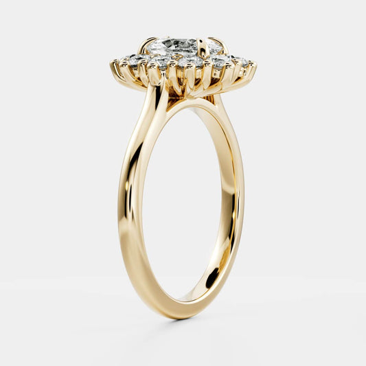 Solitaire-Oval Lab Grown Diamond Engagement Ring