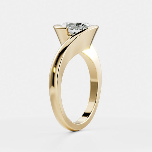 Solitaire-Oval Lab Grown Diamond Engagement Ring