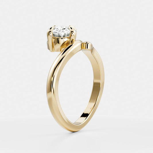 Solitaire-Oval Lab Grown Diamond Engagement Ring