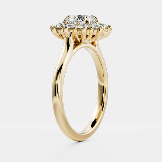 Solitaire-Oval Lab Grown Diamond Engagement Ring