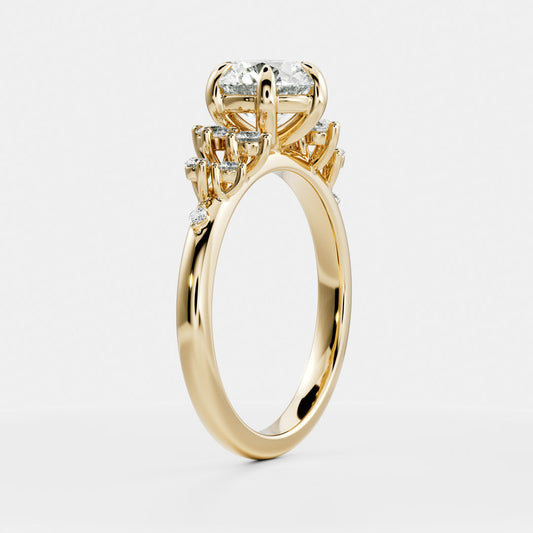 Solitaire-Oval Lab Grown Diamond Engagement Ring