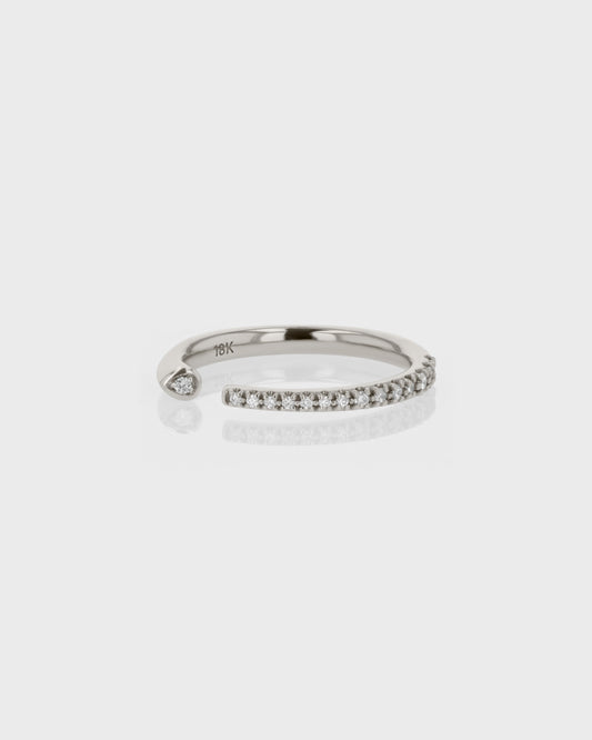 Elegant 0.20 TCW Round Lab Grown Diamond Open Wedding Band 2