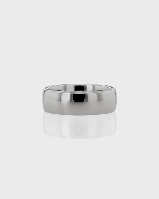 Bold Classic Simple Sold Gold Wedding Band 1