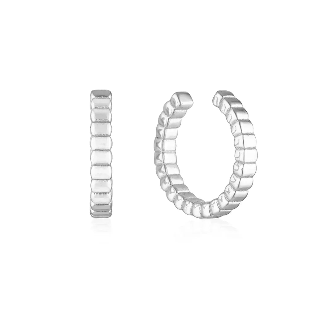 Elegant Textured Gold Hoop Earrings 17