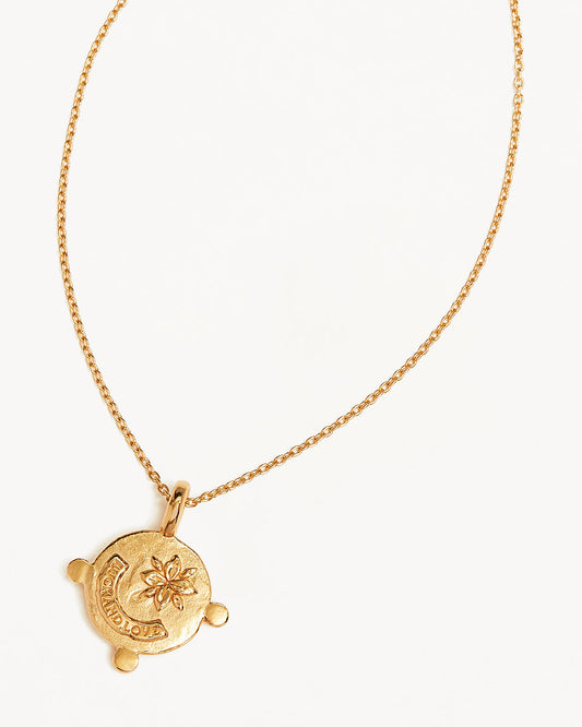 Golden Compass Pendant Necklace 2