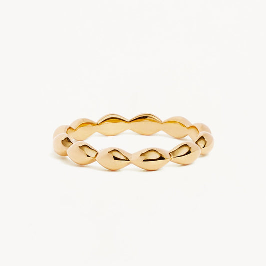 Elegant Teardrop Gold Wedding Band 1