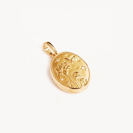 Elegant 0.02 TCW Lab Grown Diamond Round Locket Pendant 1