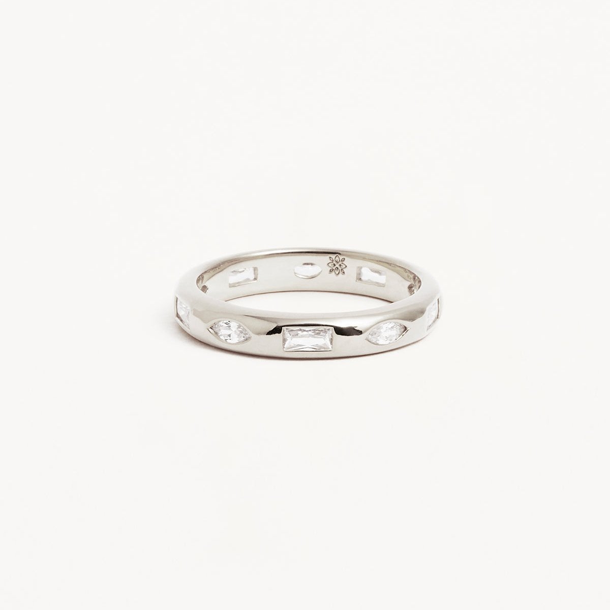 0.50 TCW Marquise & Baguette Flush Setting Lab Grown Diamond Wedding Band 7