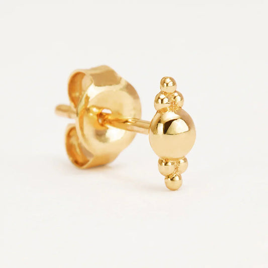 Golden Elegance Single Stud Earring 1