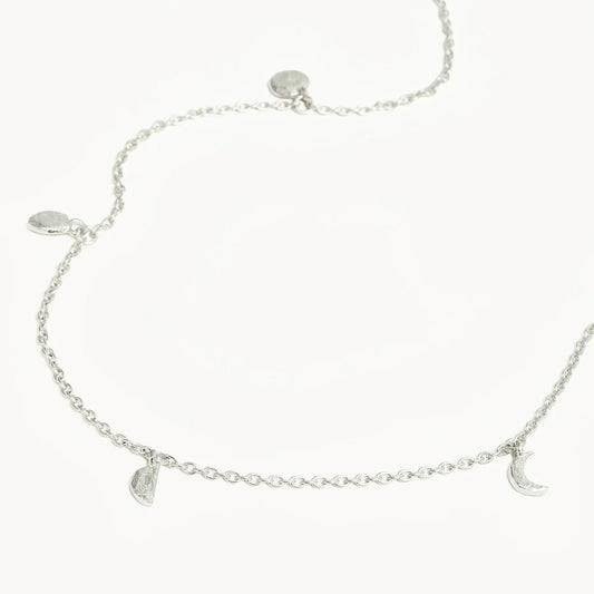 Celestial Phases Gold Choker Necklace with Multi Charms 2