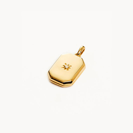 Exquisite 0.01 CT Round Lab Grown Diamond Golden Locket Pendant 1