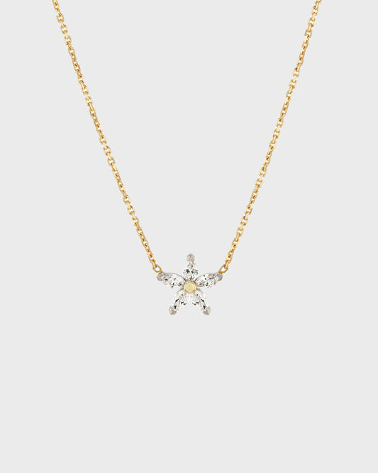 0.50 TCW Marquise Lab Grown Diamond Floral Shaped Pendant Necklace 1