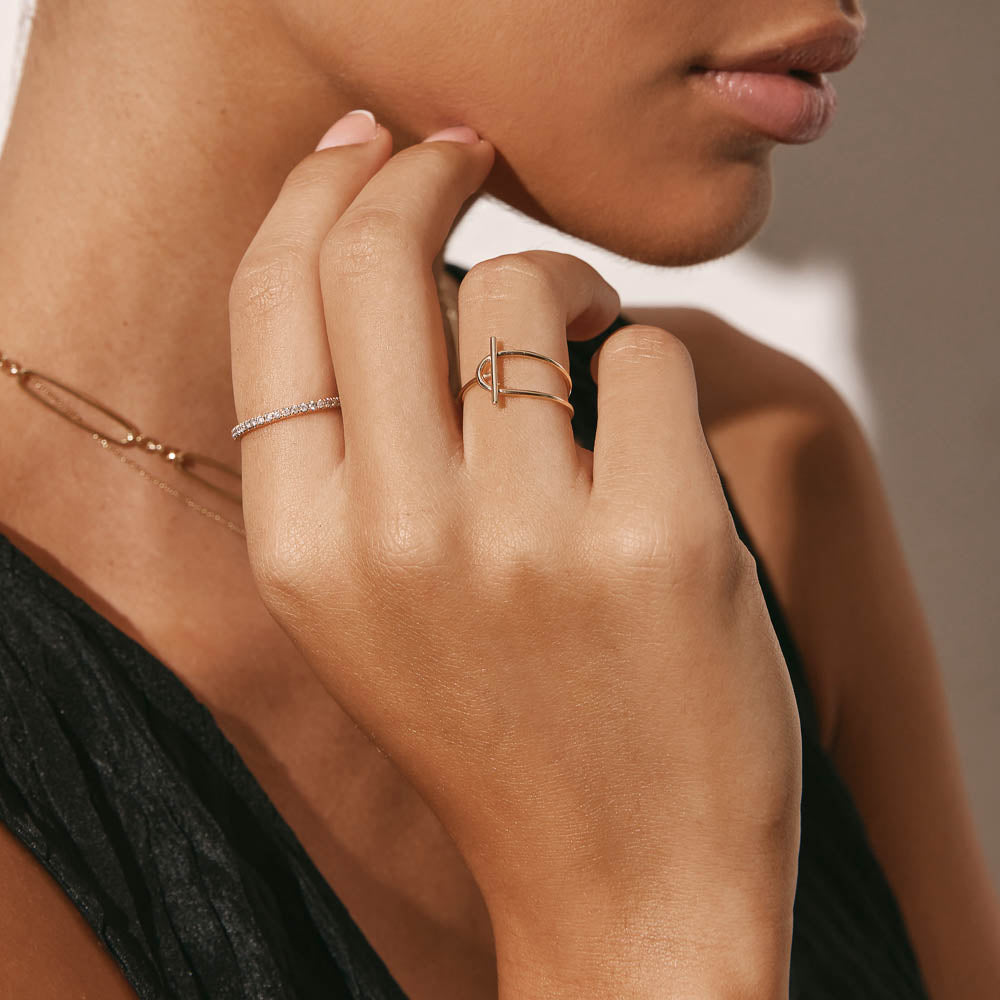 1.10 TCW Round Lab Grown Diamond Eternity Gold Wedding Band 15