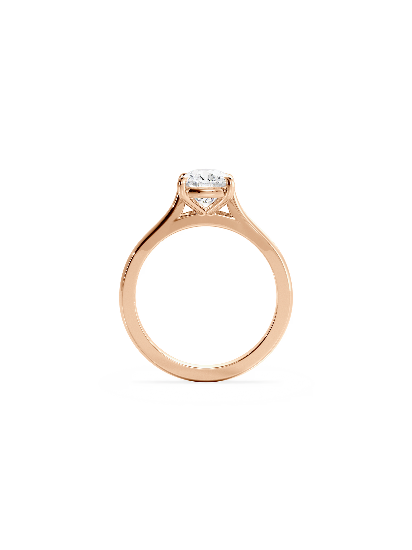 Solitaire-Oval Lab Grown Diamond Engagement Ring