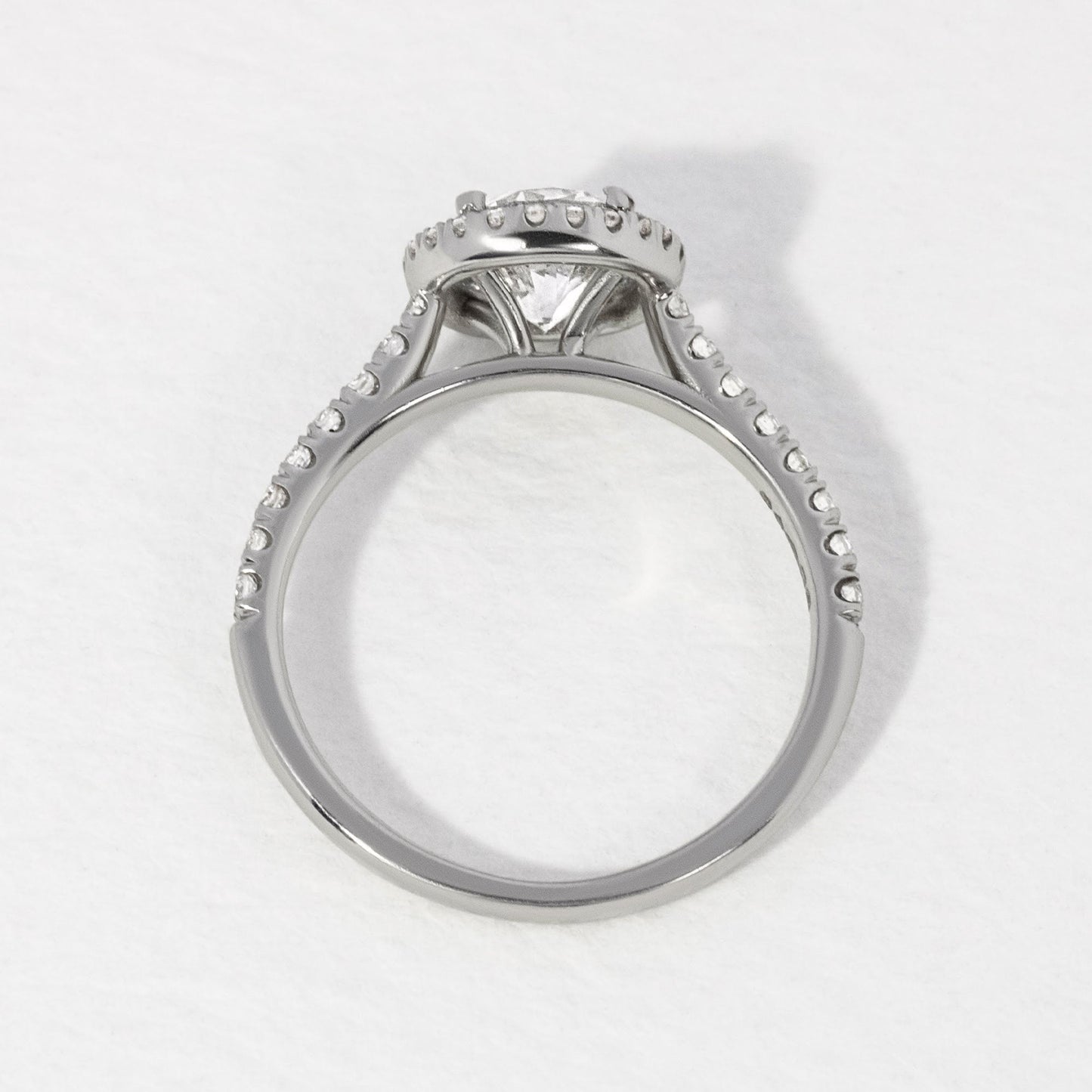 Halo & Pave-Round Lab Grown Diamond Engagement Ring