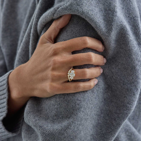 Hidden Halo-1.5 CT Round Lab Grown Diamond Engagement Ring