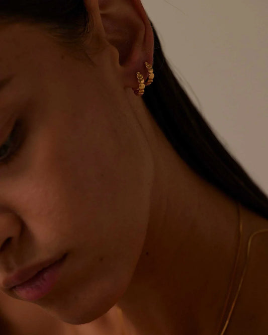 Golden Enchantment Bold Hoops 2