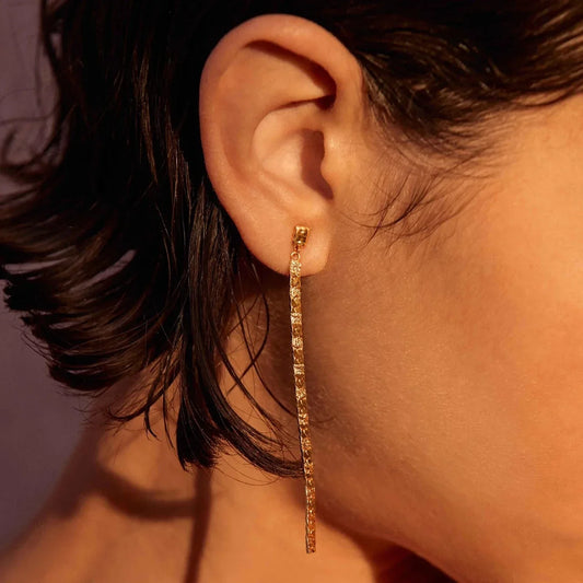 Chain Long Style Gold Earrings 2