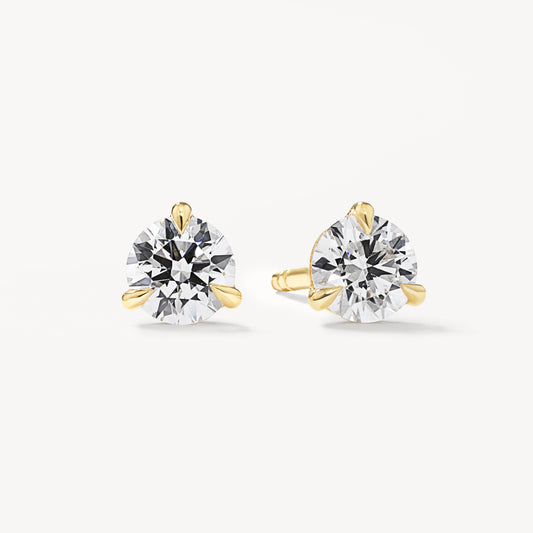0.50 TCW Round Lab Grown Diamond Solitaire Stud Earrings 1