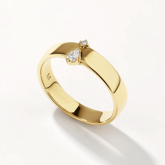 Elegant 0.07 CT Lab Grown Round & Oval Diamond Wedding Band 1