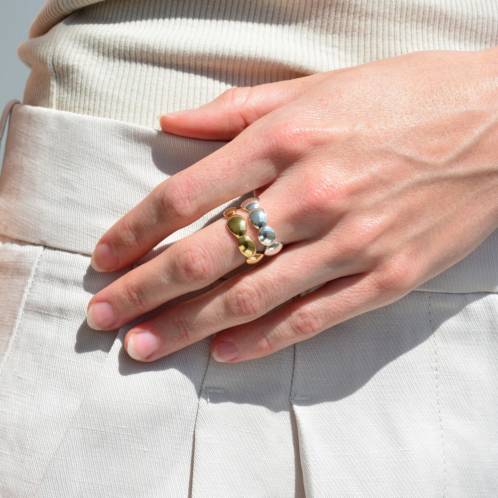 Polished Alga Wedding Band 4