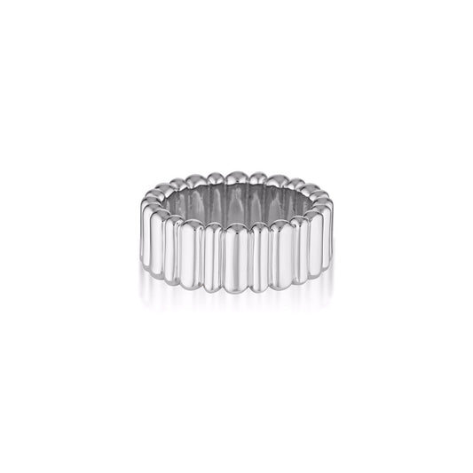 Texture Solid Gold Wedding Band 1