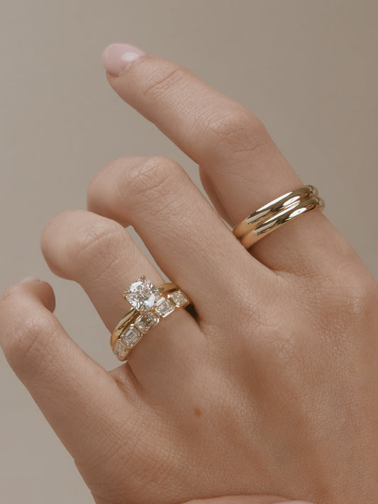Solitaire-Oval Lab Grown Diamond Engagement Ring