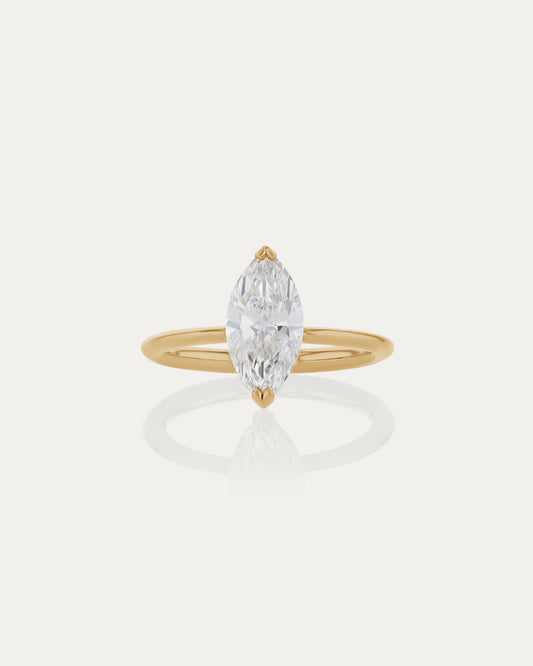 Solitaire-Oval Lab Grown Diamond Engagement Ring