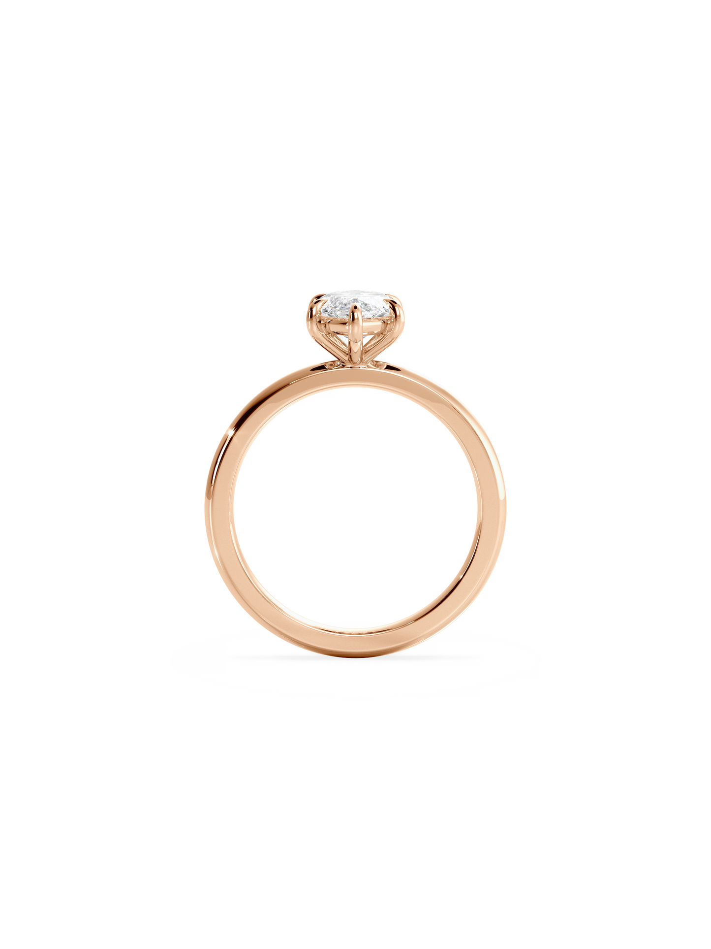 Solitaire-Oval Lab Grown Diamond Engagement Ring