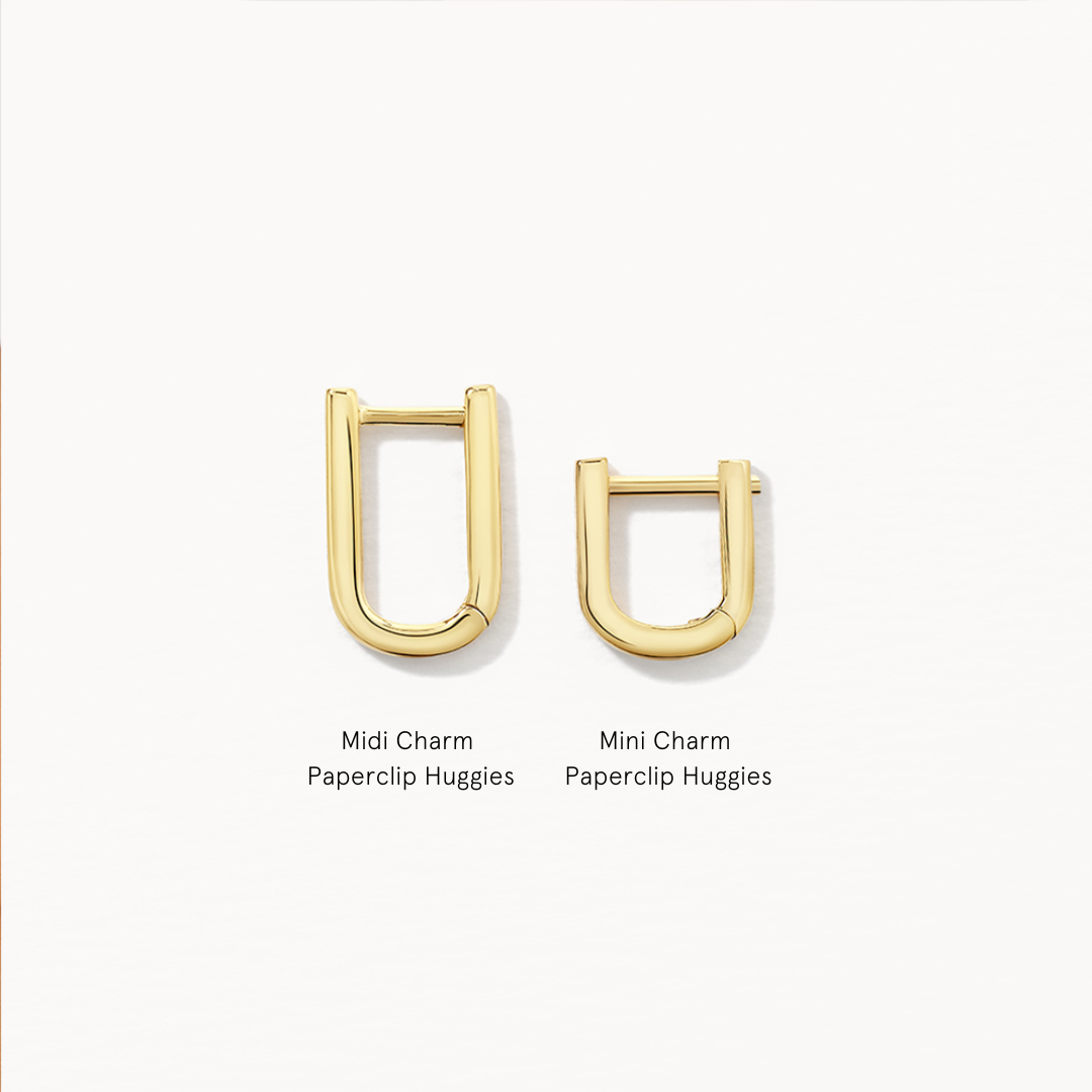 U Shaped Plain Hoop Earrings 11
