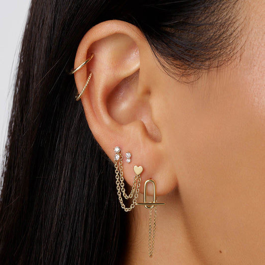 Simple Heart Shaped Stud Earrings 2