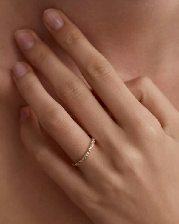 3/4 Eternity-0.35 CT Round Lab Grown Diamond Wedding Band
