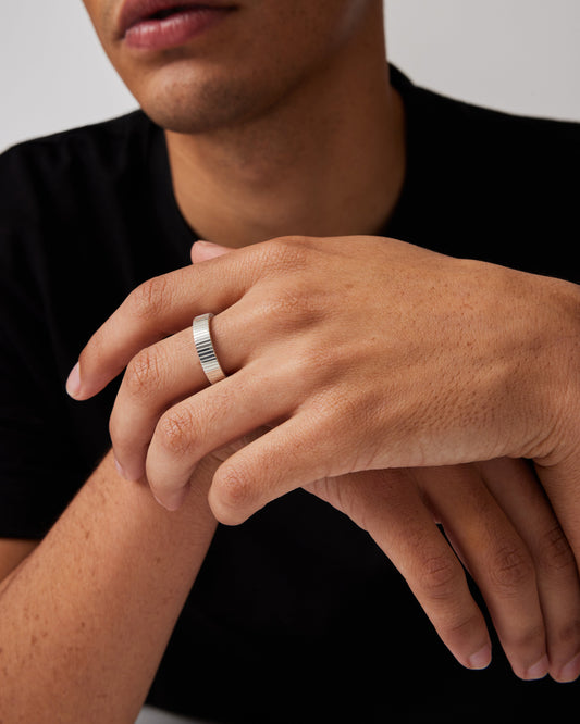 Simple Classic Scale Traction Wedding Band 2