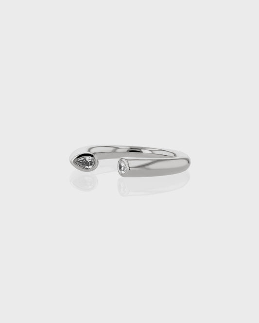 Elegant 0.20 TCW Lab Grown Diamond Open Band Ring 2
