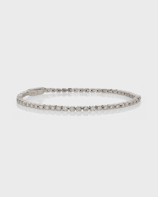Exquisite 1 TCW Round Lab-Grown Diamond Tennis Bracelet 1