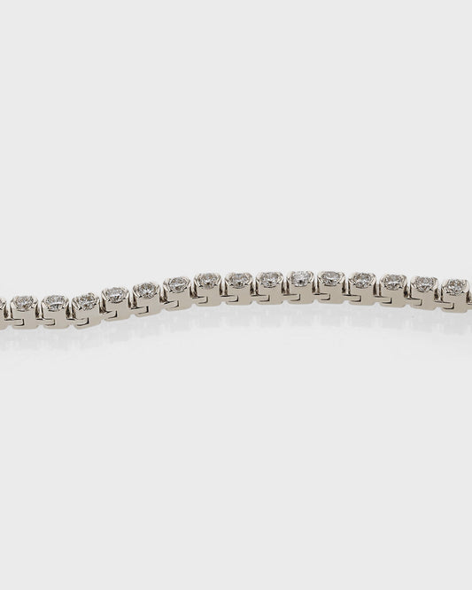 3.0 Carat Round Cut Tennis Necklace 2